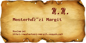 Mesterházi Margit névjegykártya
