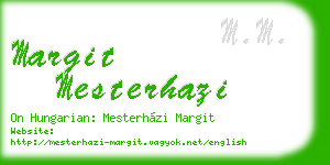 margit mesterhazi business card