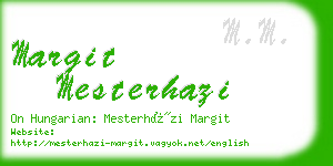 margit mesterhazi business card